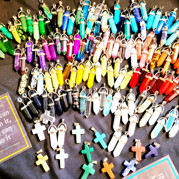 2 for 40 Bullet Pendant Charm Bracelets - Picture 2 of 4